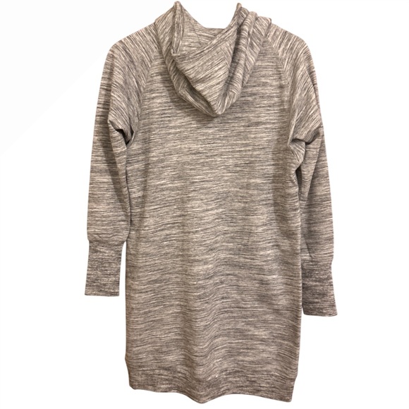 Off Delia Gray Hooded Keyhole Sleeve Dress - Size M - Picture 3 of 12